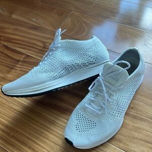 Nike White Mesh Athletic Shoes